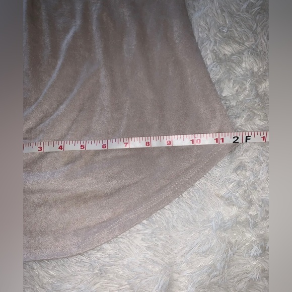 Moonchild Women’s Suede Sz M Blouse “Never perfect but always awesome” PreOwned - Picture 9 of 10